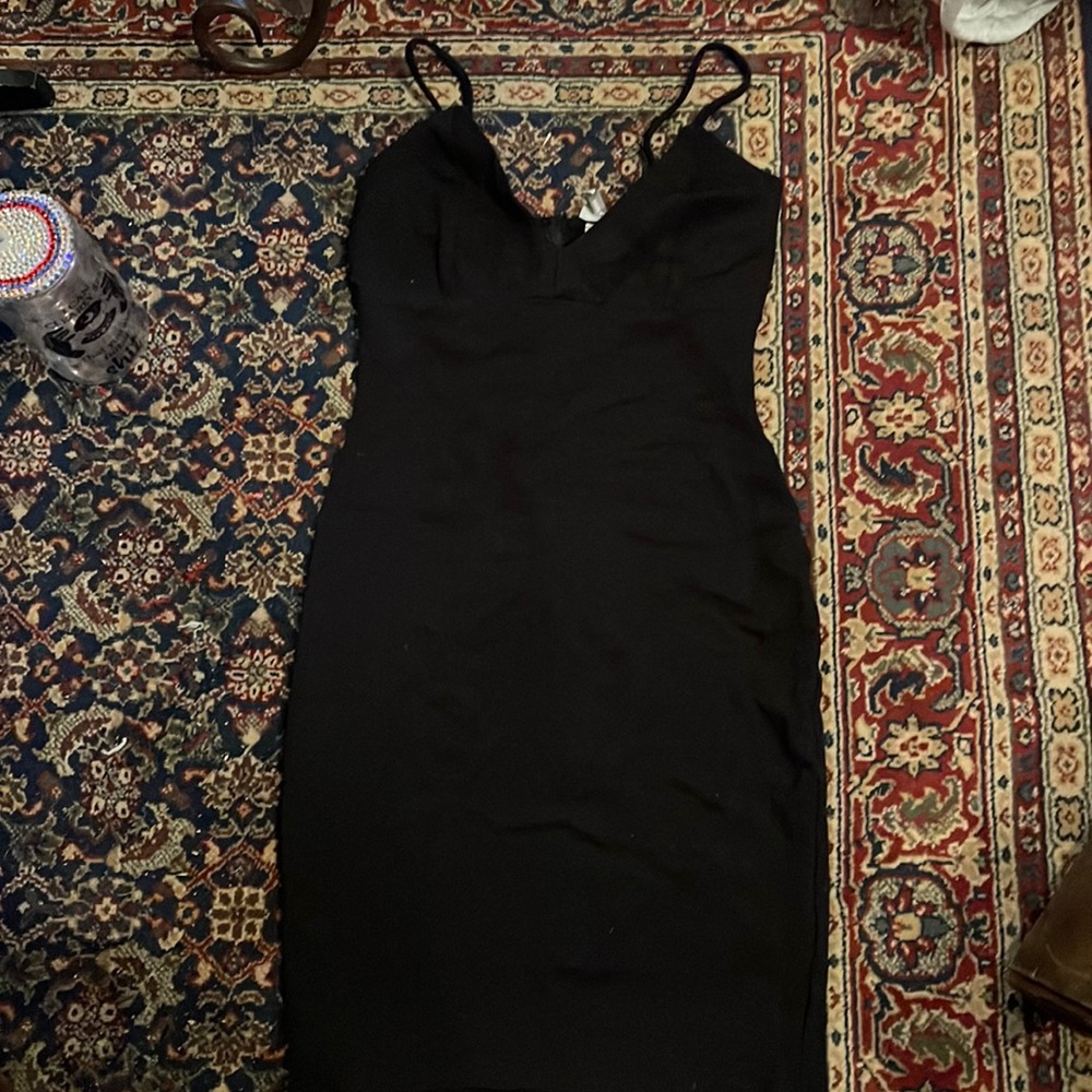 Black mini dress